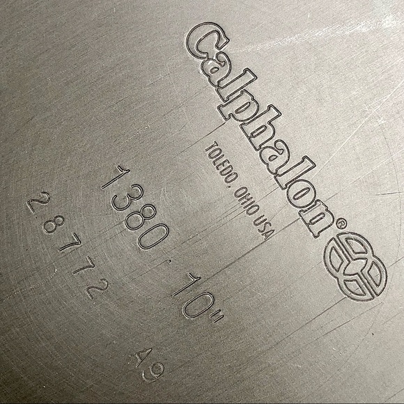 10” CALPHALON 1380 Sauté Pan Saute Pan Double Handle Frying Pan - Picture 6 of 16